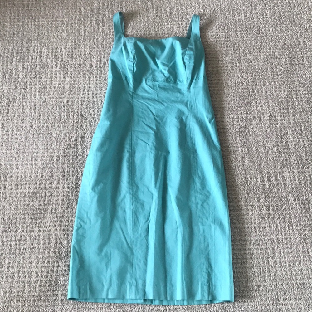 Ann Taylor Light Blue Cotton Sundress Size 2